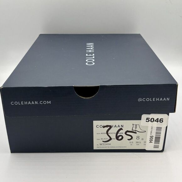 Cole Haan Addie Block Heel Bootie, Dark Garnet Maroon, Size 8B New - Picture 9 of 9